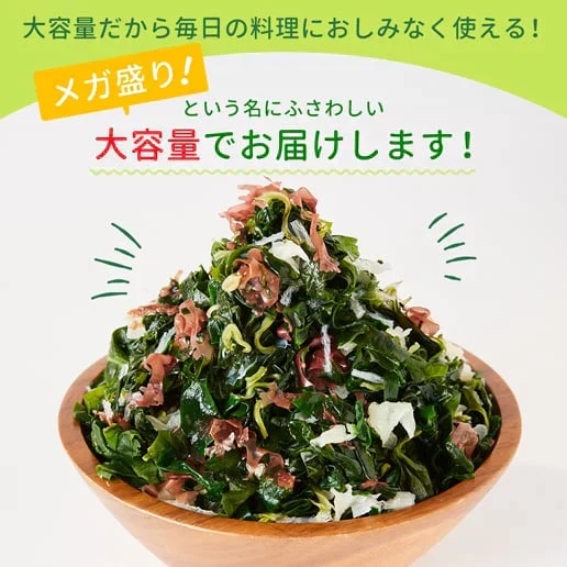 寒天海藻サラダ メガ盛260g（チョレギサラダの塩だれドレッシングつき） 送料無料