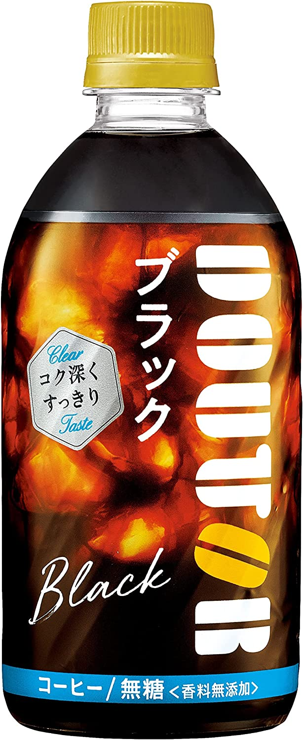 【送料無料】アサヒ飲料 ドトール ブラック 480ml×1ケース/24本