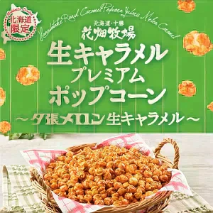 【北海道限定】花畑牧場 ポップコーン 【生キャラメル味】【夕張メロン味】【各1袋(合計2袋)】新千歳空港 お土産