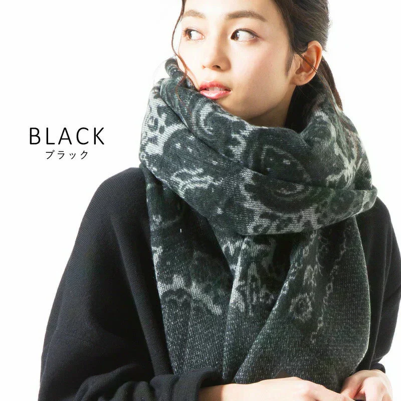 【ブラック】【商品名：セドナーズ大判ストール】