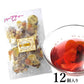 【12個セット】6種類のフルーツハーブティー 食べられるフルーツティー
