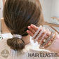 (クリア)ヘアゴム パール バブル シンプル ブレスレット ビーズ ヘア留め ヘアアクセサリー 髪飾り 上品 パーティー飾り