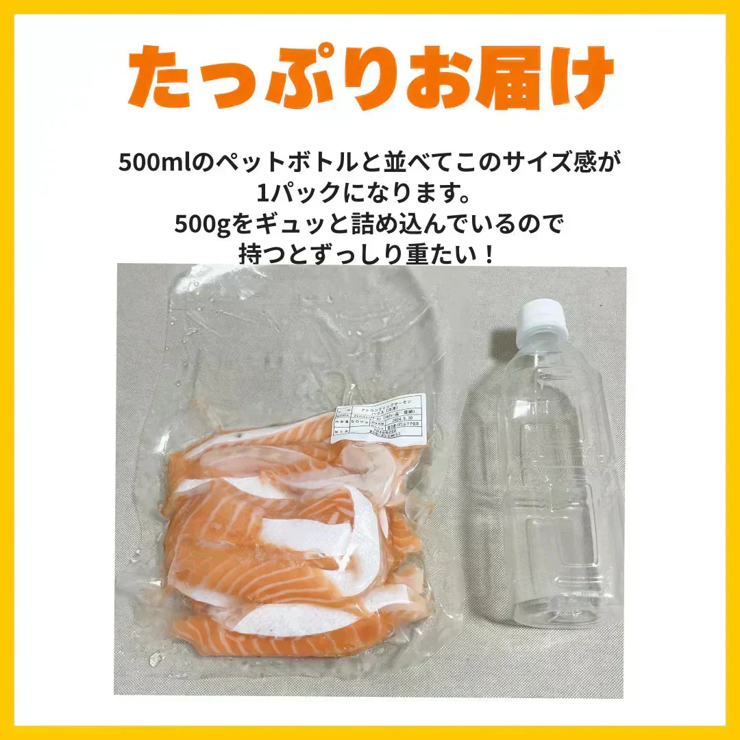 【予約受付中】ノルウェー産「アトランティックサーモン 大トロ ハラス」1kg(500g×2p) サーモン ハラス 鮭 しゃけ マグロ 大トロ 豊洲 市場 魚