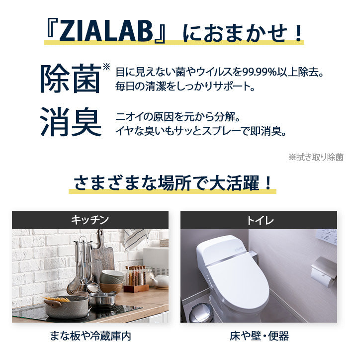次亜塩素酸水 500ppm 2.5L 今だけ!空ボトル付き 除菌 消臭 花粉 ZIALAB ジアラボ  2.5リットル　ペット　ペット臭 トイレ 犬 猫 小動物 うさぎ おしっこ うんち 臭い