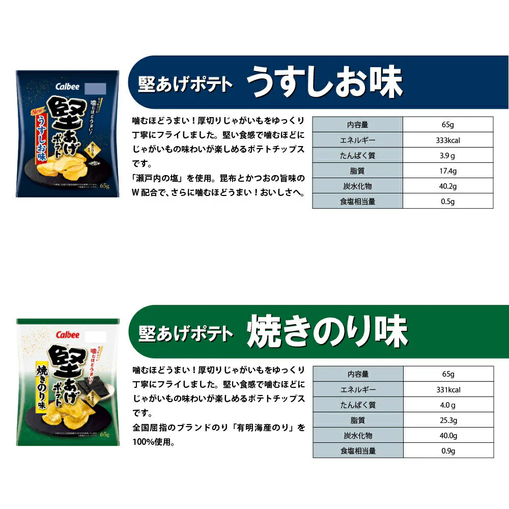 【 送料無料 】 カルビー 堅あげポテト 4種 食べ比べ 詰め合わせ アソート セット 計12袋 まとめ買い