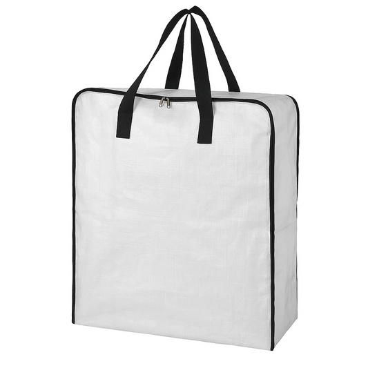 イケア IKEA 衣類収納袋 収納 透明 袋 DIMPA ディムパ 収納バッグ(透明バッグ)  袋 半透明 ファスナー ジッパー