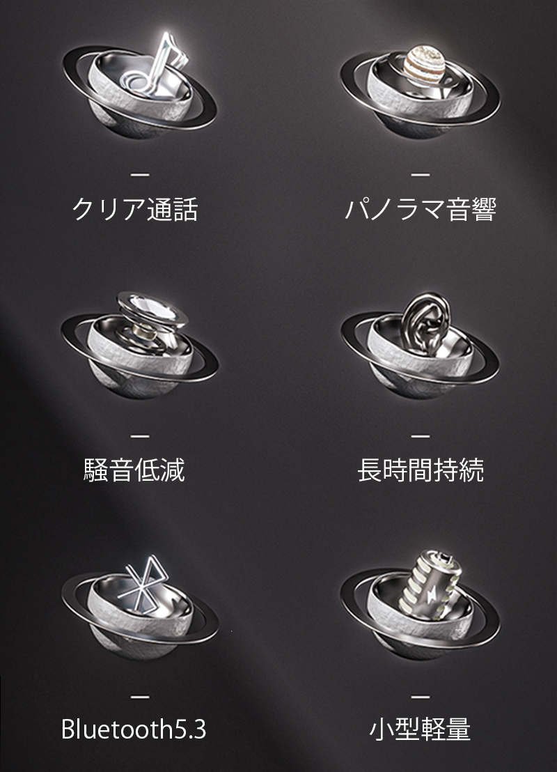 ワイヤレスイヤホン 耳かけ式 Bluetooth5.3 防水防汗 360°回転可能 HiFi高音質 安定装着 クリア通話 低遅延 長時間持続 小型軽量 自動ペアリング ENC通話 s105B(ホワイト)