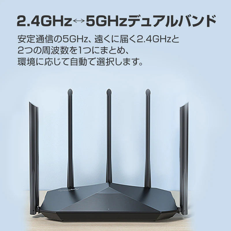 Wi-Fiルーター 無線LANルーター WIFI5 中継器 IPv6 MU-MIMO 11ac Wi-Fi5 デュアルバンド 2033Mbps インターネット 事務所 家庭 光回線 安定 高速 長距離
