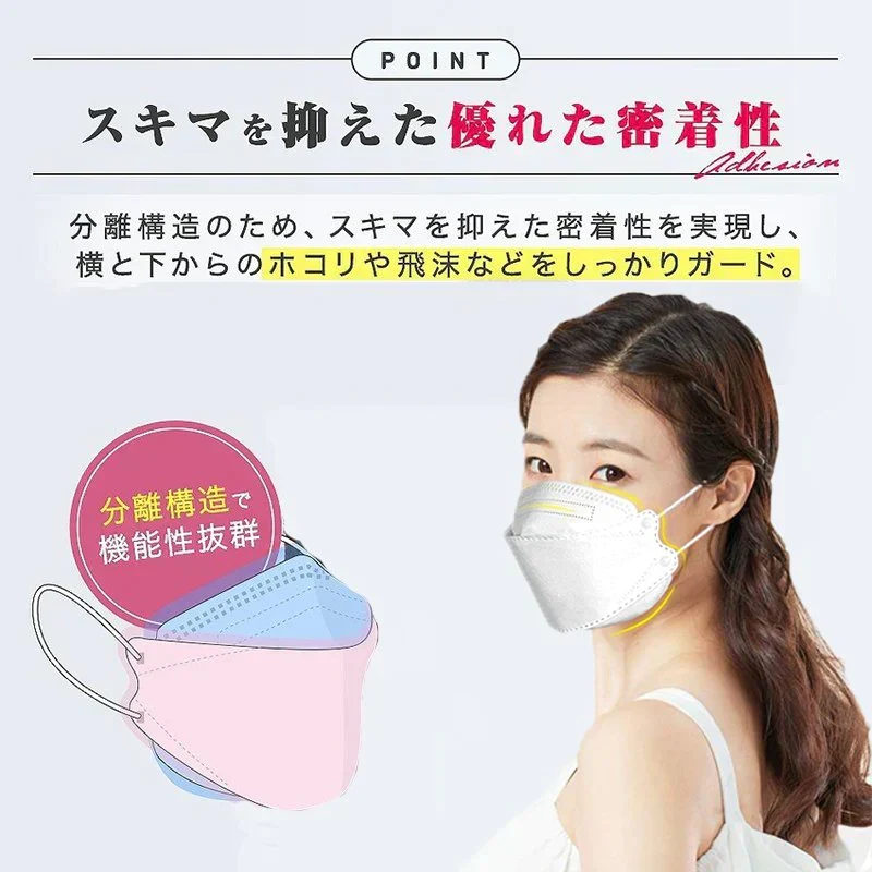 子供用サイズ（ホワイト）マスク 韓国風 柳葉型 150枚 10枚入包装 子ども 立体マスク 口紅が付きにくい 4層フィルター 小顔効果 不織布 男女兼用 送料無料