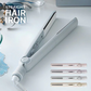 ヘアアイロン ストレートアイロン マイナスイオン 瞬間50秒 海外対応 プロ仕様230℃ フォグブルー AND・DECO