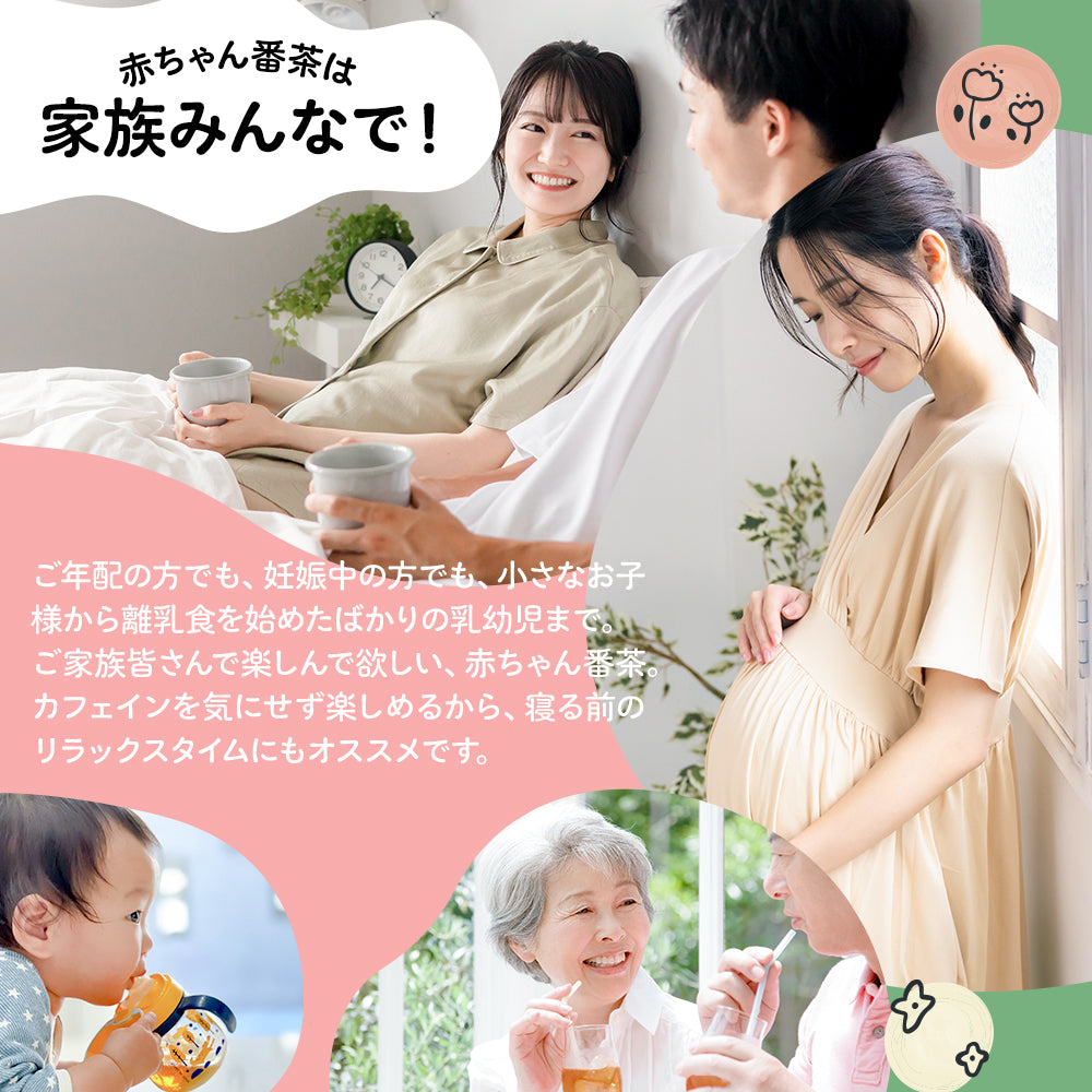 太陽さんさん 赤ちゃん番茶 ティーバッグ 5ｇ×50個入 ノンカフェイン ほうじ茶 マタニティ  水出し お茶 妊婦 カフェインフリー 赤ちゃん お茶 ティーパック 飲料 ベビー飲料 妊婦 妊娠 ママ 送料無料 パック