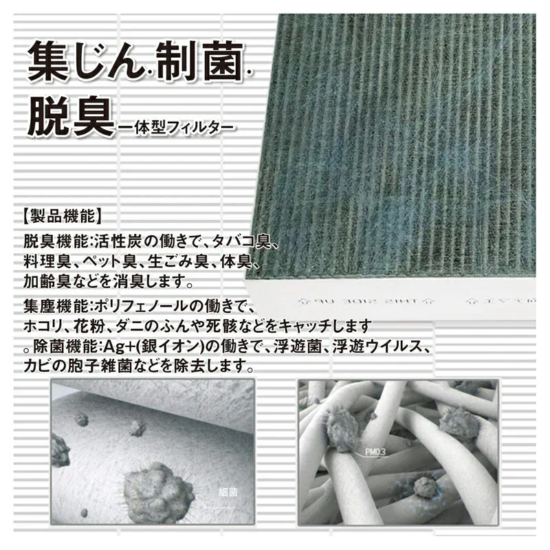 【全て日本国内発送】象印 PA-FD01-J 集じん・制菌・脱臭一体型フィルター PA-DA08 PA-WA08 PA-WB08 空気清浄機用交換フィルター 脱臭フィルター 制菌フィルター HEPAフィルター 互換 集塵 脱臭 花粉 ホコリ(型番：PA-FD01-J) (互換品/1枚入り)