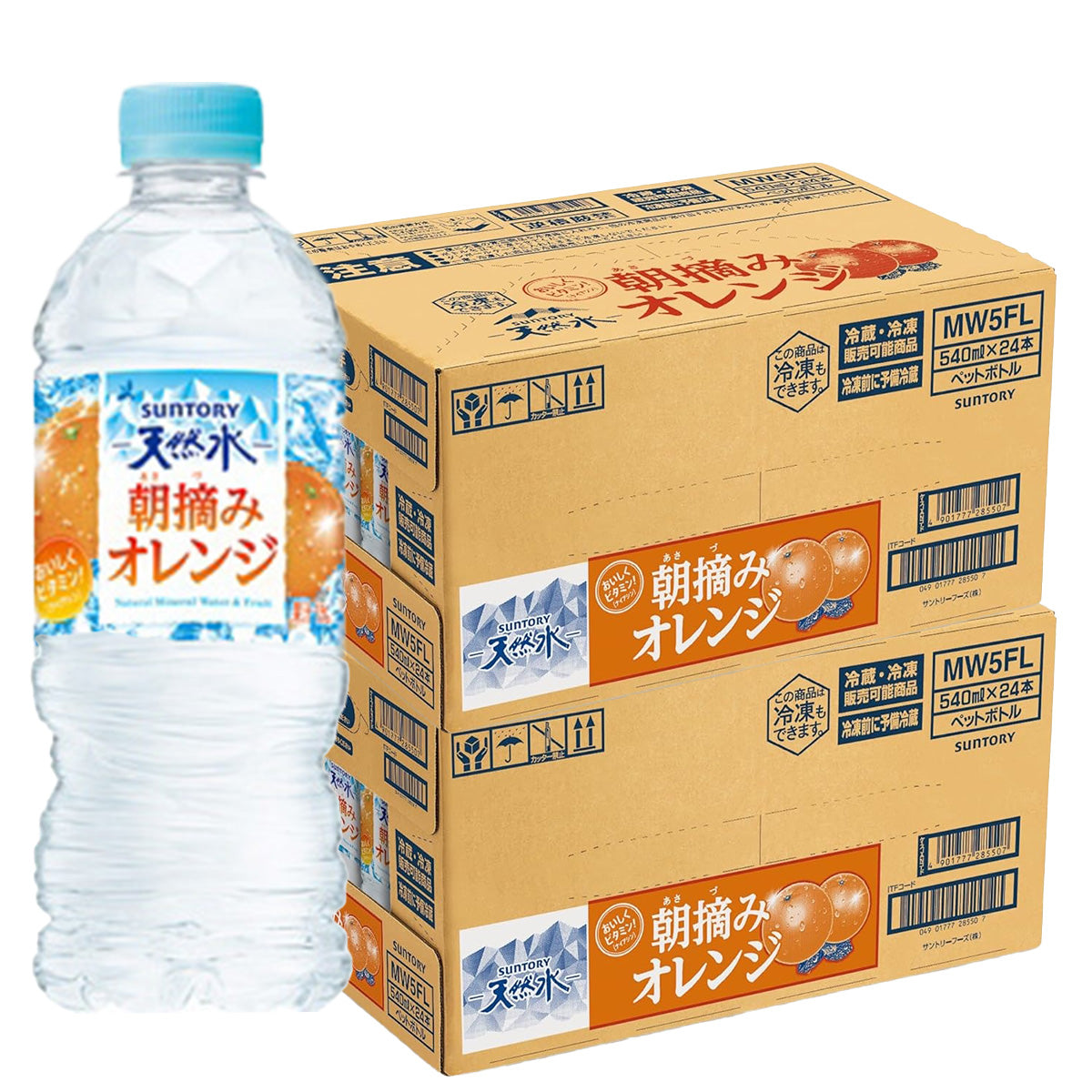 サントリー 天然水朝摘みオレンジ 540ml×48本（2ケース）