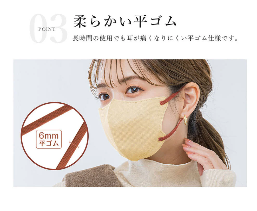 CICIBELLA【グレー・40枚入】＼薄型マスク・通気性改良3層薄型・美容医師監修／3dマスク バイカラー 不織布 立体 シシベラマスク 大人用 血色マスク カラーマスク 使い捨て 小顔チークマスク 耳が痛くならない PM2.5 飛沫防止 呼吸しやすい
