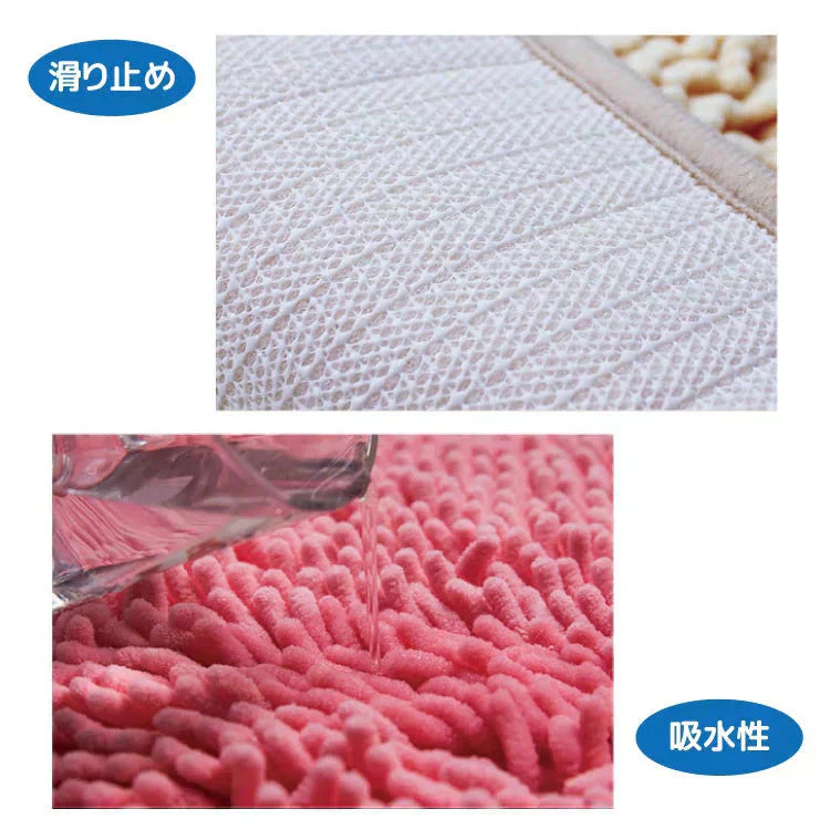 【ライトブルー】【予約商品・発送時期は商品説明に記載】バスマット 速乾 大判 洗える 風呂場 足拭きマット お風呂マット タオル地 マイクロファイバー 滑り止め フロアマット 玄関マット マット 足音 防音 お風呂 洗い場 浴室 床 へこみ 防止 マット 吸水 大 ソフト タオル 送料無料