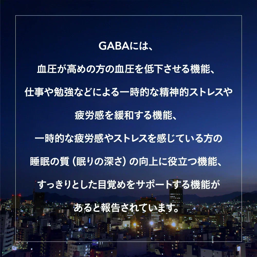 血圧 睡眠 ストレス GABA《約1ヶ月分》 機能性表示食品 GABA1粒100mg配合 テアニン トリプトファン グリシン
