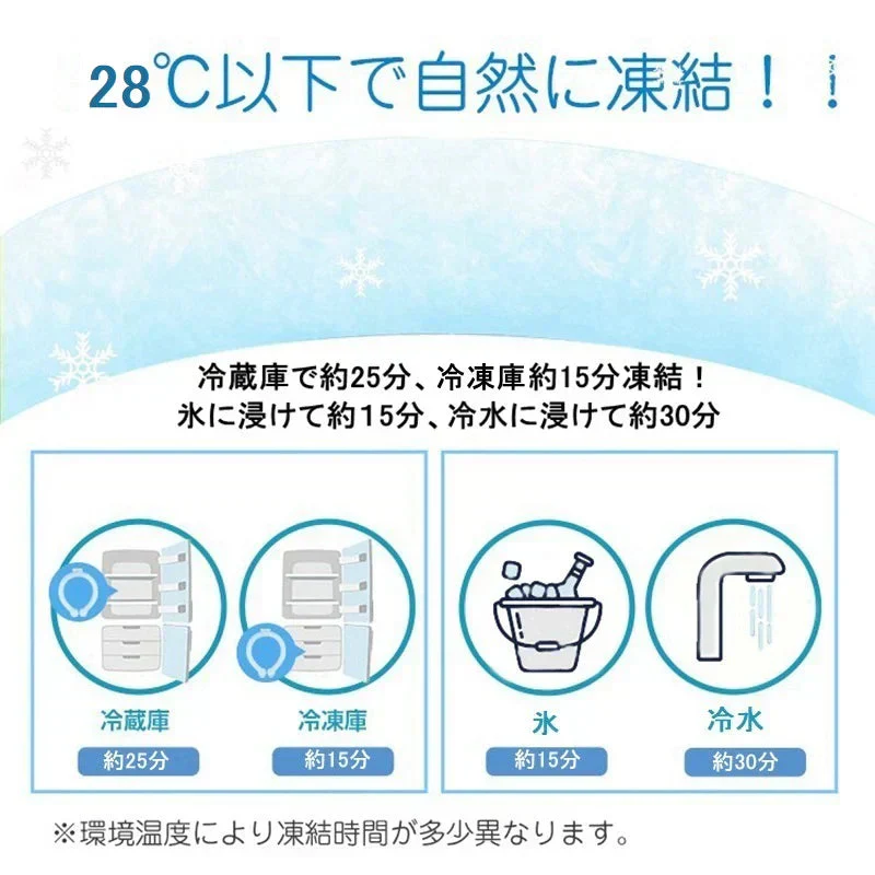 (大人-グリーン-2個)ネッククーラー 即冷却 クールリング アイスリング 大人 自然凍結 2個 スマートアイス ネックバンド 温度でひんやりキープ 繰り返し 暑さ対策 スマートアイス 冷却グッズ 首 冷却 電池なし
