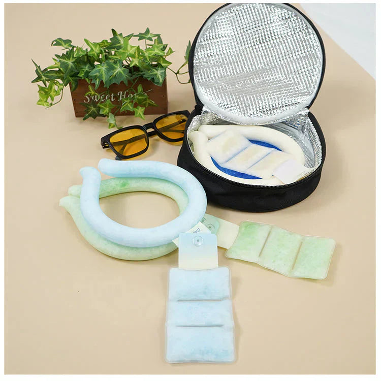 爽快リング pcmバンドクーラーネッククーラー 「Mサイズ・ミントグリーン」 熱中症対策グッズ 首を冷やすグッズ  首掛け クールネックリング ネックパッド 冷感グッズ 軽量 冷却グッズ 爽快リングクールネックパッド