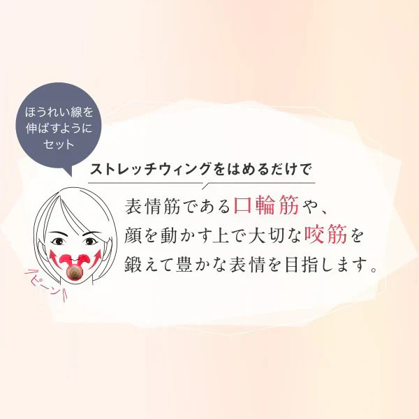 ミューイングリフト 口周り フェイスライン トレーニング スッキリ 顔のもたつき 口の中から鍛える 次世代美顔器 NAOMI 元パリコレモデル