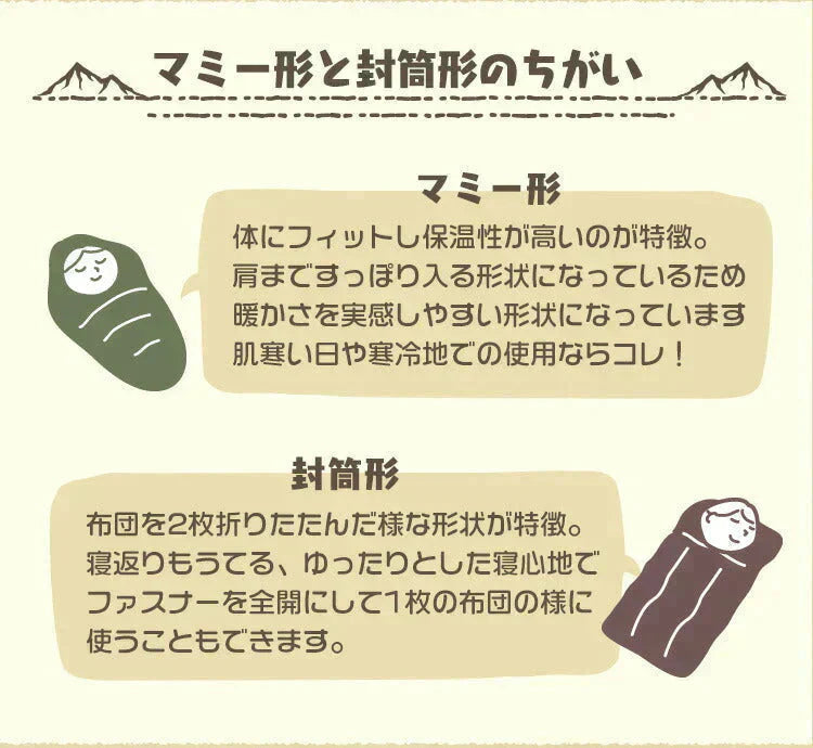【ブラック】寝袋 コンパクト シュラフ 洗える 耐寒温度-4℃ 連結可能 フード付き 収納袋付き 全4色  暖かい 登山 アウトドア ツーリング 防災 車中泊 封筒型 マミー型 -4度 洗える寝袋 カーキ ブラック キャンプ 夏用 冬用 軽量 寝袋 登山 キャンプ MERMONT