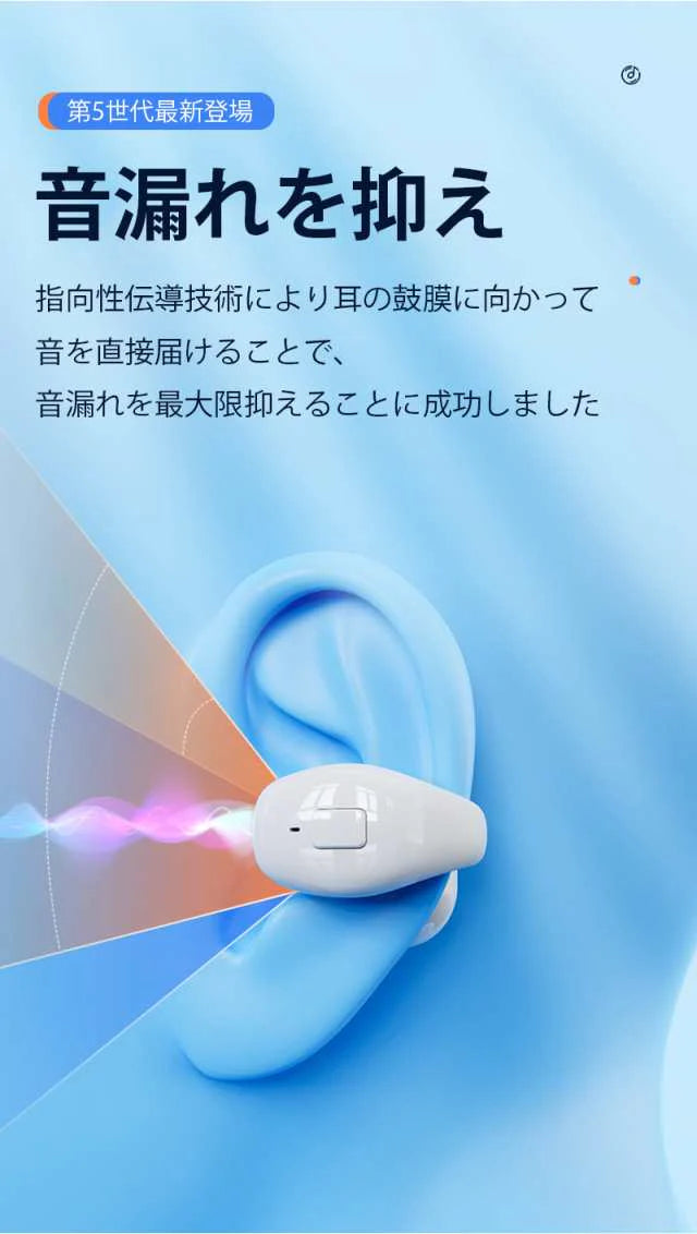 ワイヤレスイヤホン Bluetooth 5.3 ブルートゥースヘッドホン 耳掛け型 ヘッドセット 軽量 高音質 小型 高品質素材 micro充電口  w644A(ブラック)