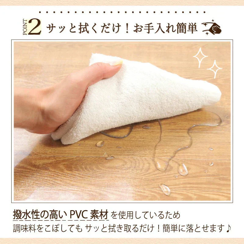 【65×70cm】冷蔵庫マット クリアマット 撥水 53×62 65×70 70×75 ダイニング クリア 抗菌 防カビ 防臭 厚さ1.5mm 床 保護 傷防止マット 透明 冷蔵庫 キッチン チェアマット キッチンマット 新生活