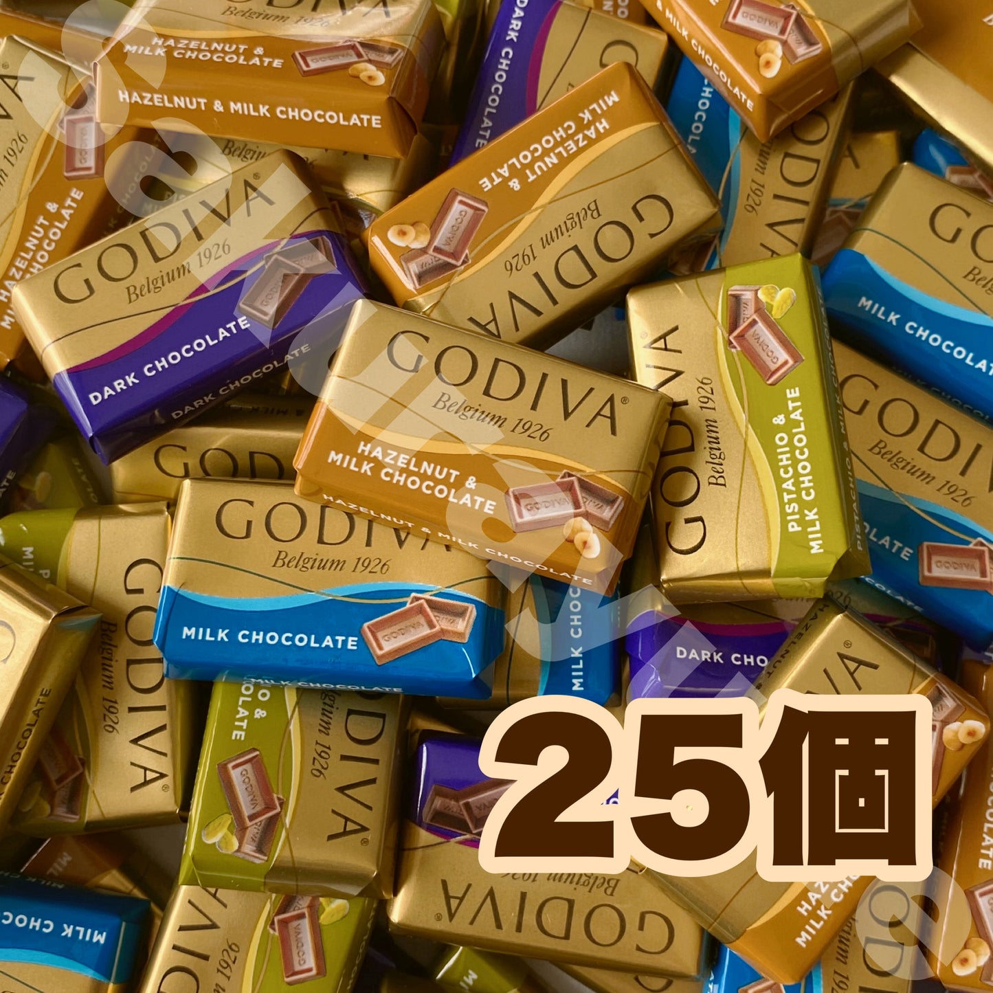 【 GODIVA ナポリタン 25個セット 】チョコレート ゴディバ GODIVA ナポリタン お試し ミルク ダーク ピスタチオ ヘーゼルナッツ コストコ 大量 プレゼント クリスマス チョコ 常温発送 ポスト投函