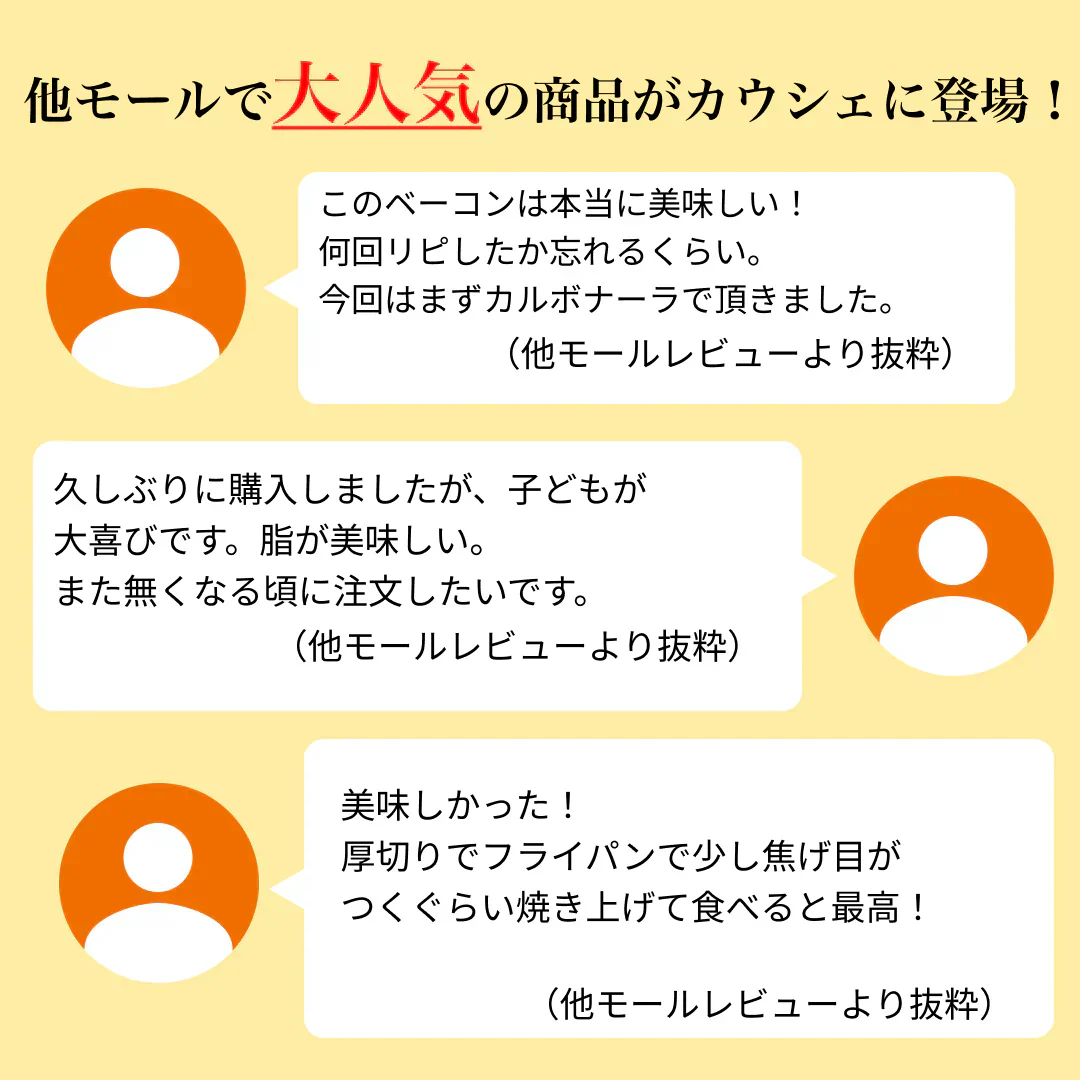 豚とろベーコン（ブツ切りタイプ）1kg以上保証！