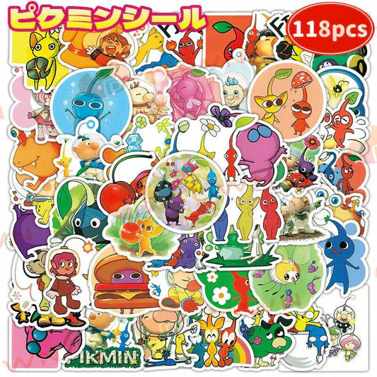 ピクミン ぷくぷくシール100 PCS ステッカー s130