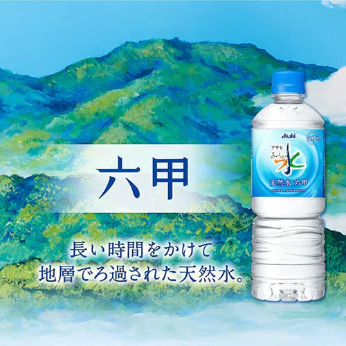 アサヒ おいしい水 六甲 天然水 600mlPET 24本×2箱（計48本）水 ミネラルウォーター