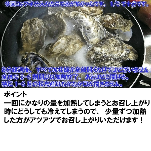 牡蠣 殻付き ＳＳサイズ８ｋｇ（約160粒）8キロ 冷凍便 送料無料！ 宮城県産 殻付き牡蠣 殻付き 殻付 カキ 加熱用 松島牡蠣屋 無選別牡蠣 牡蛎 ＢＢＱ バーベキュー食材 海産物 「牡蠣 SS8ｋｇ」