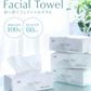 【60枚入×4個セット】フェイシャルタオル 使い捨て クレンジングタオル フェイスタオル タオル 使い捨て 顔拭きシート コンパクト 洗顔 化粧 天然素材100% メイク落とし 使い捨てタオル コットン クレンジング 敏感肌 肌荒れ対策 送料無料