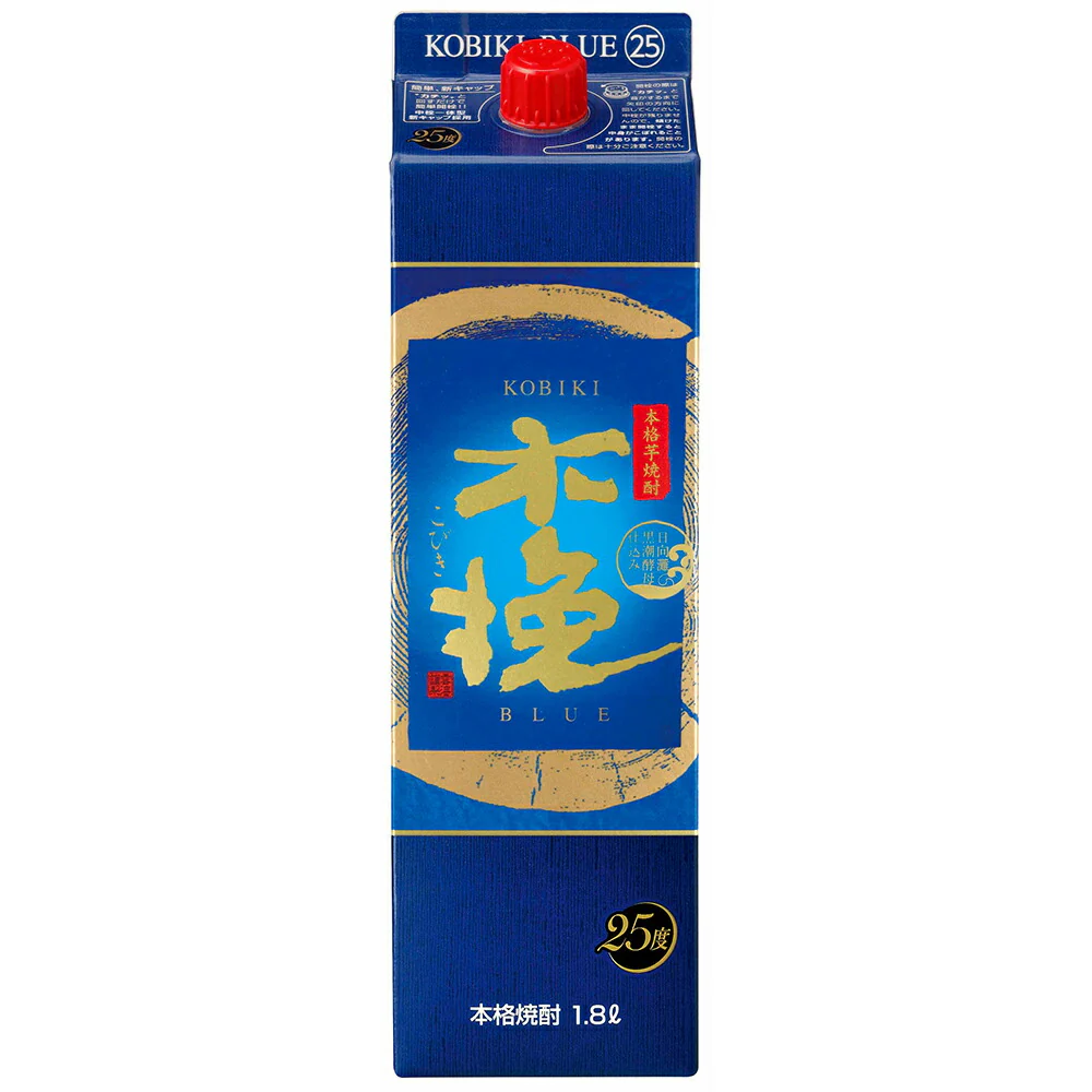 雲海酒造 木挽 BLUE ブルー 25度 パック 1800ml 1.8L 1本【ご注文は12本まで一個口配送可能】