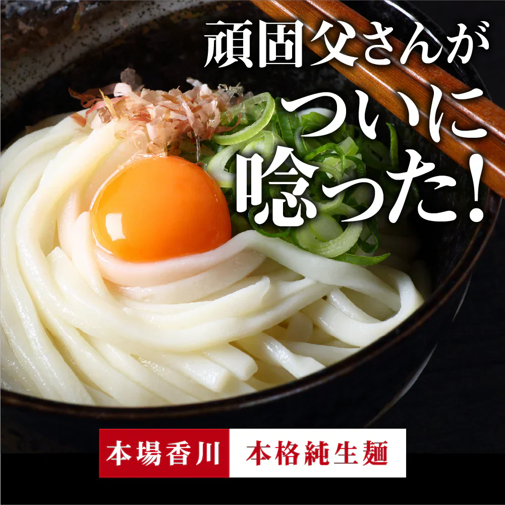 頑固父さんが唸る讃岐生うどん 【普通麺】 9食セット (麺300g×3袋 ) 送料無料 香川県 産地直送 お試し フード おすすめ グルメ食品 人気 ポスト投函 お取り寄せ おつまみ【ご新規さん限定商品】