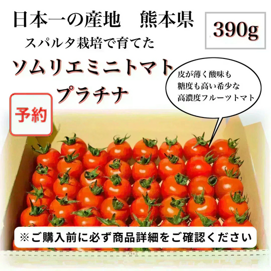 お試し＼特別栽培農産物／ソムリエミニトマト　プラチナ　３９０ｇ