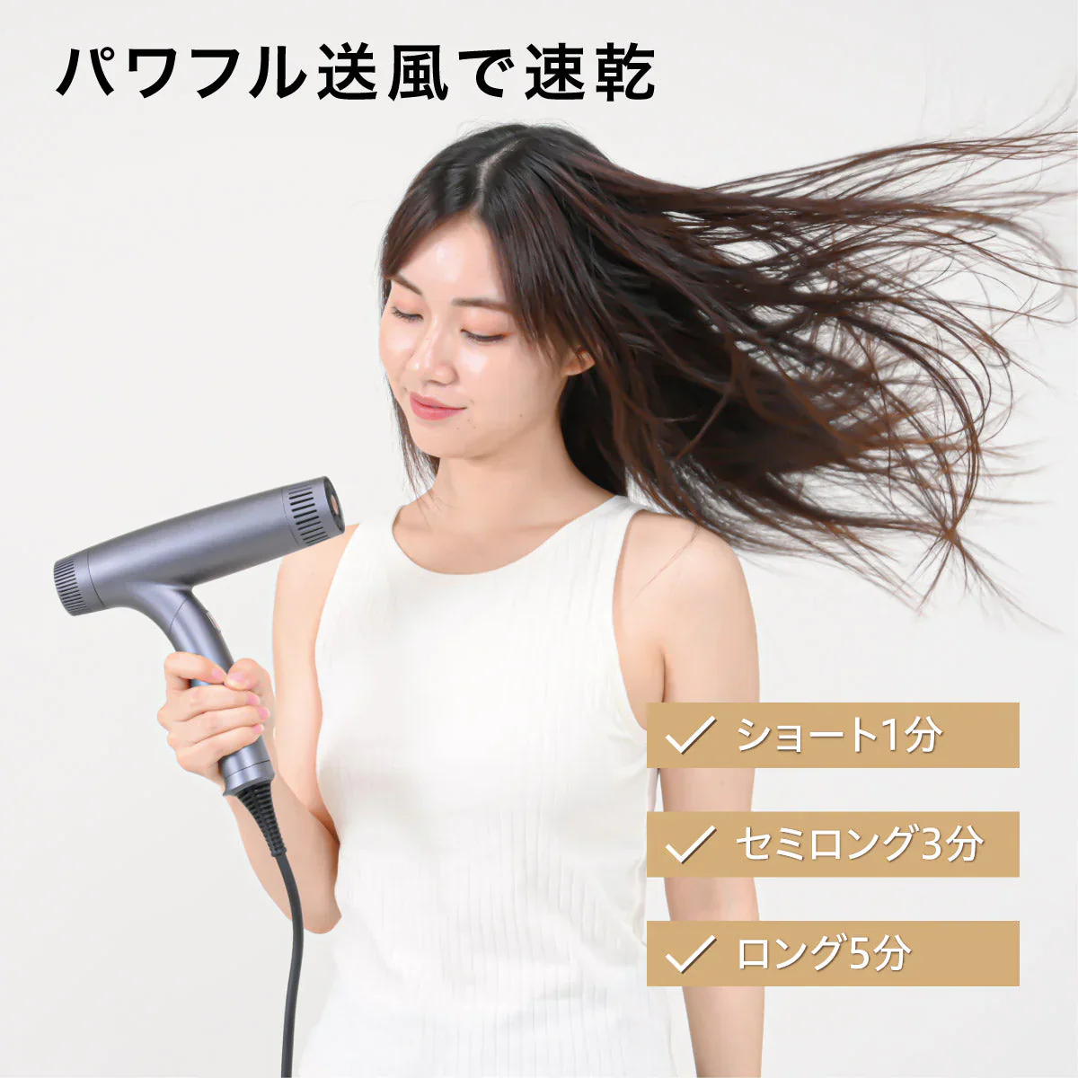 【タイムセール】ハイスピードイオンドライヤー