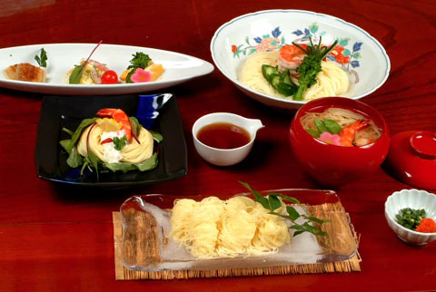 岩手県特産品　そうめん  卵めん食楽佳味ギフトセット（化粧箱入り  K-8）