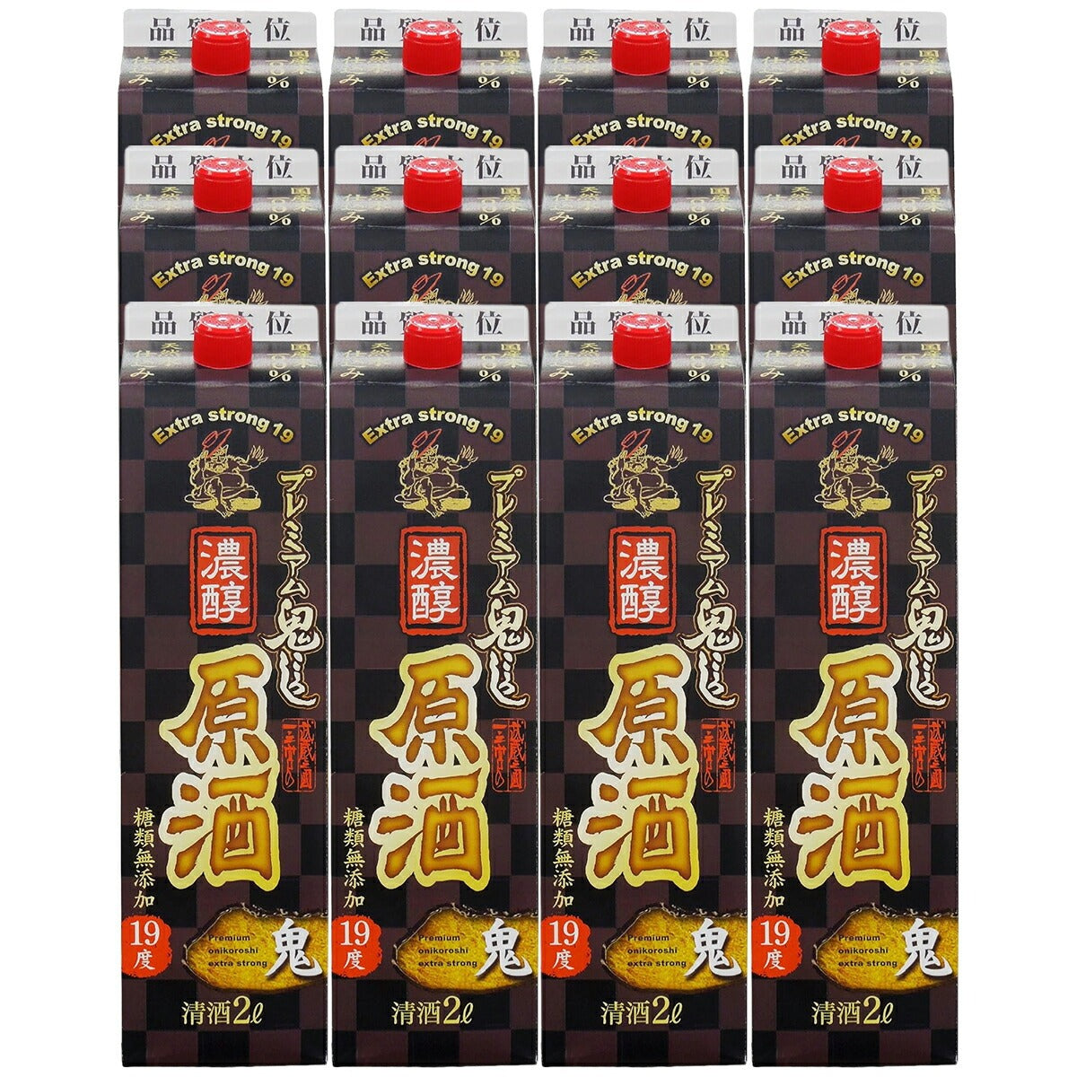 【送料無料】小山本家 プレミアム鬼ころし 濃醇原酒 19度 2000ml 2L×12本【北海道・沖縄県・東北・四国・九州地方は必ず送料が掛かります】