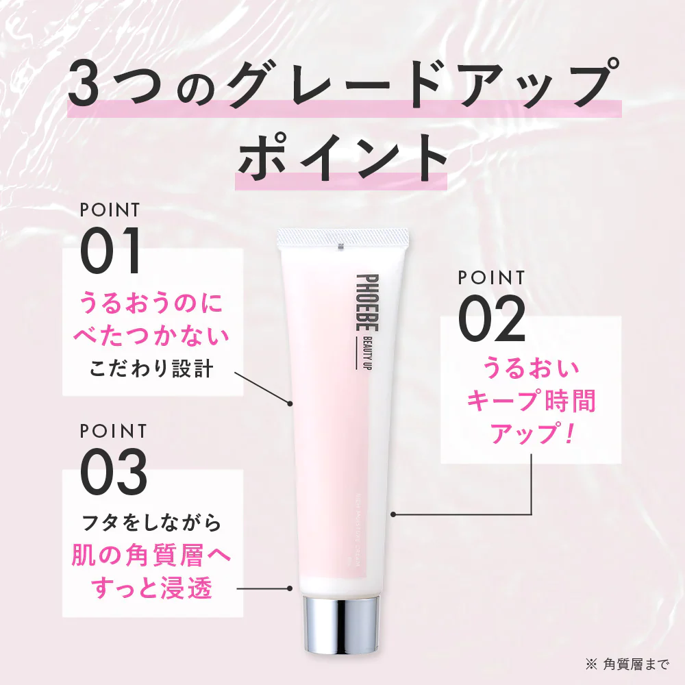 【PHOEBE BEAUTY UP  リッチモイスチャークリーム 60g】保湿クリーム フェイスクリーム 日本製