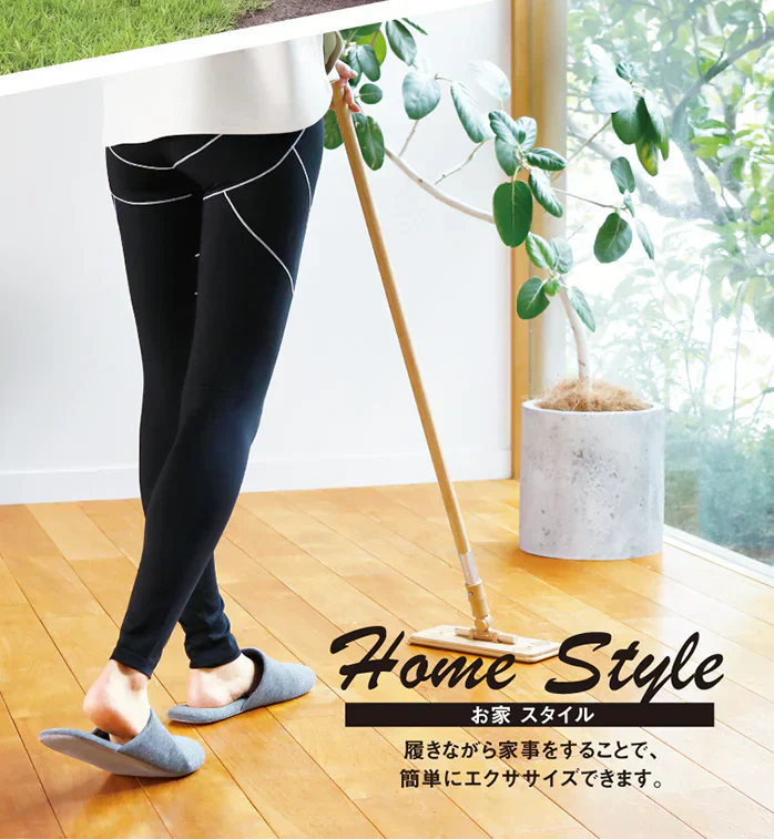 体幹筋シェイプスパッツ・Mサイズ【履くだけぽっこり補正＆体幹筋エクササイズスパッツ 着るだけでスッキリ!ホッソリ! どんなシーンにも効果を発揮 日常がジムになる 水着素材でプールにもジムにもウォーキングにも】ぽっこり補整＆体幹エクササイズ  履くだけ エクササイズ ウォーキング 着圧 セルライト 着圧レギンス ハイウエスト 着圧 スパッツ レギンス 下腹 太もも ぽっこり お腹 エクササイズ 姿勢改善 サウナスーツ 補正下着 引き締め ダイエット インナー