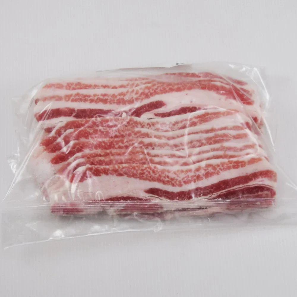 【送料無料】イベリコ豚バラスライス500g×2袋　約4ミリ　カット　イベリコ　豚バラ　バラスライス　バーベキュー　キャンプ飯　スペイン産