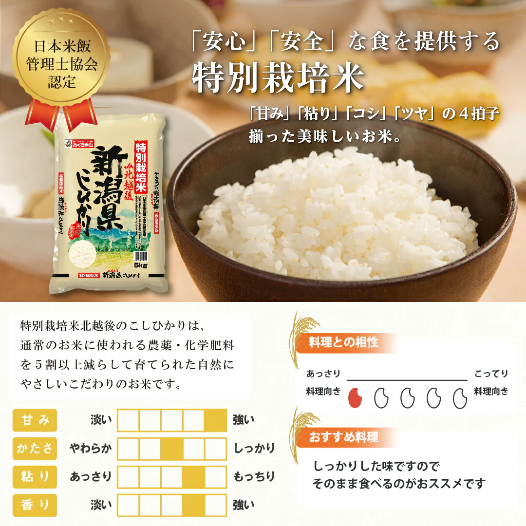 米 精米 新潟県 特別栽培米 こしひかり 10kg (5kg×2) 令和5年産 新米 JA北越後指定 お米 白米 おくさま印 国産 食品 ギフト 引っ越し 挨拶 出産 内祝い お中元 お歳暮 結婚 快気 還暦 香典返し お年賀 送料無料