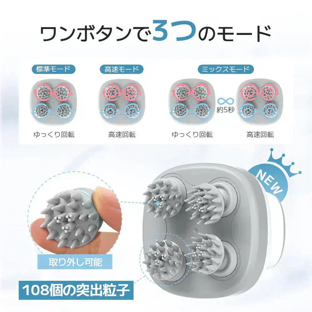 ヘッドスパ 頭皮マッサージ 頭皮ケア 電動 ヘッドマッサージ ヘッドケア スパ フェイス ボディ 顔 頭皮 ケア 電動頭皮ブラシ ヘッド マッサージ 頭皮ブラシ 防水 リラックス 頭皮エステ リフト プレゼント