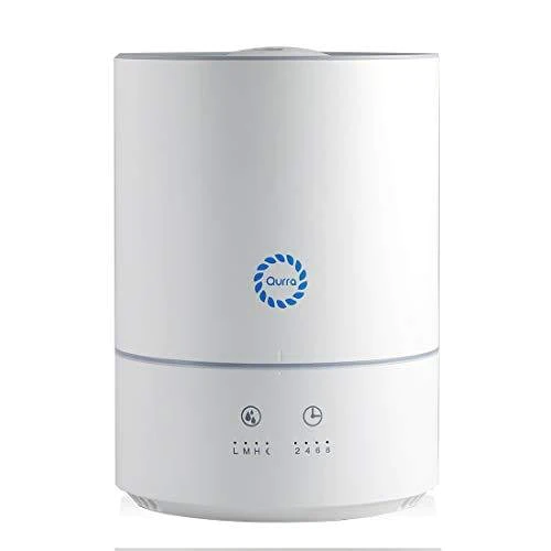 Qurra MoisRacile 超音波加湿器 3R-UHT03WH 4L 300ml/h 8畳 上から給水 アロマ対応 3段階切替 吹き出し口回転