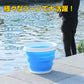 バケツ 折りたたみ 10L 軽量 おしゃれ シリコン 釣り アウトドア キャンプ 洗濯 お風呂場 浴室 水汲み 災害 防災 非常時 新生活 収納 コンパクト 洗車用 ny057