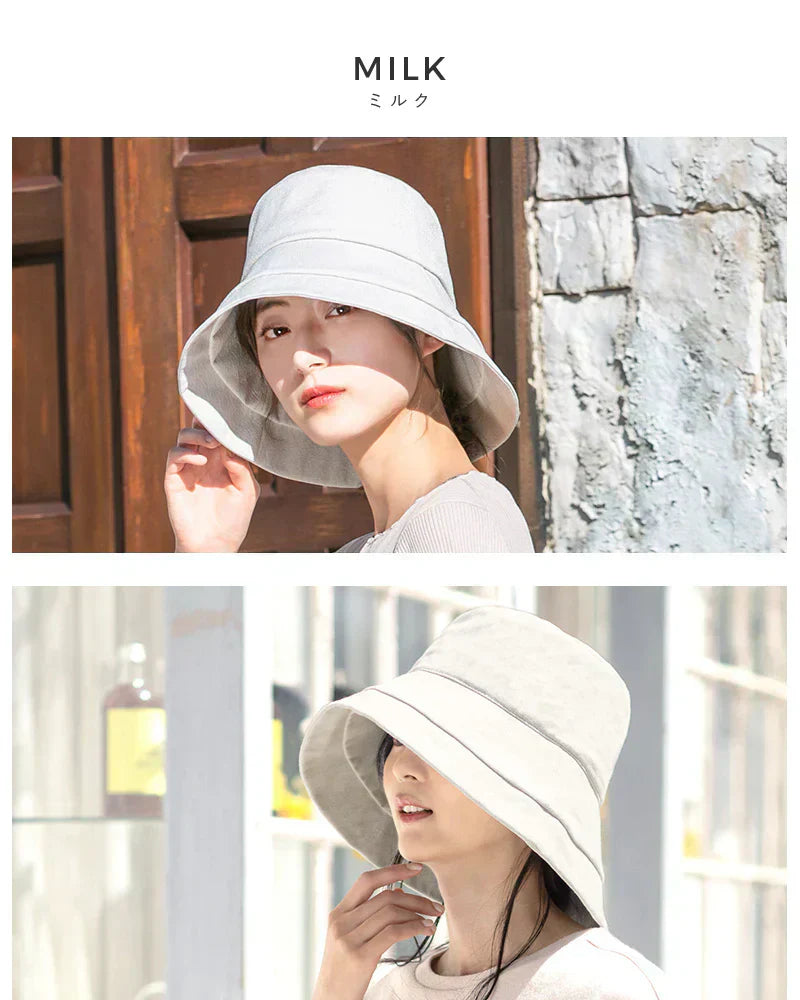 【Fサイズ56-58.5cm-ブラック】【商品名：クラシカルブリムハット】