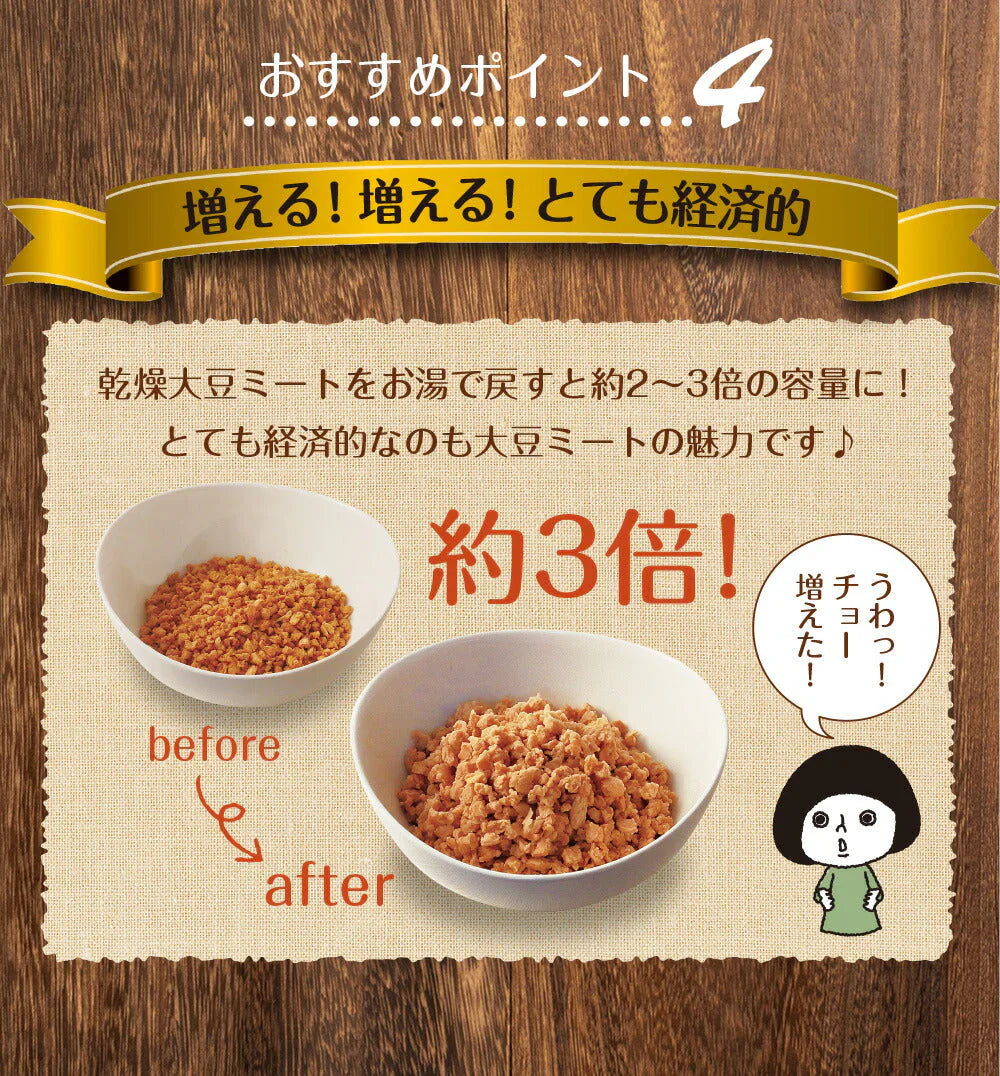 賞味期限2025年6月30日 日本橋いなば園 北海道産 大豆ミート 300g ネコポス メール便送料無料