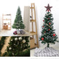 【雪化粧付き】クリスマスツリー おしゃれ 北欧 ヌードツリー 180cm オーナメントなし リアル シンプル スリム 大型 クリスマス Xmas クラシック 置物 店舗用 業務用 ショップ用 簡単組立 クリスマス用品