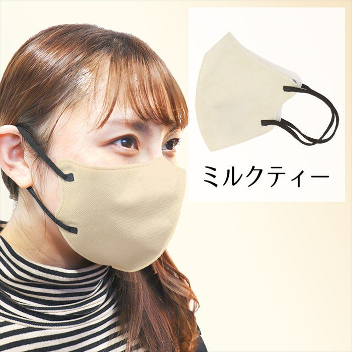 iiもの本舗 3D立体マスク スマートタイプ バイカラー ミルクティー ふつうサイズ 30枚入り X6箱