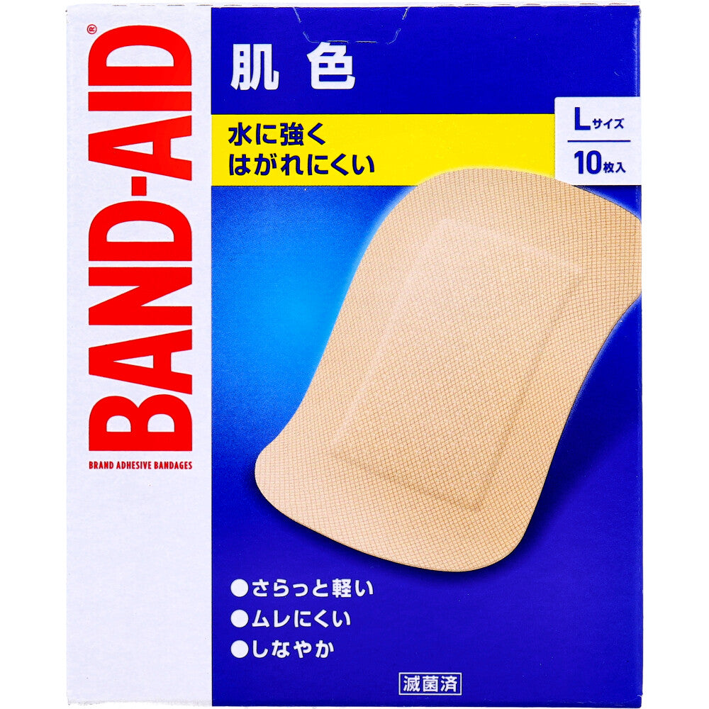 バンドエイド 肌色 滅菌済 Lサイズ 10枚入り X6箱
